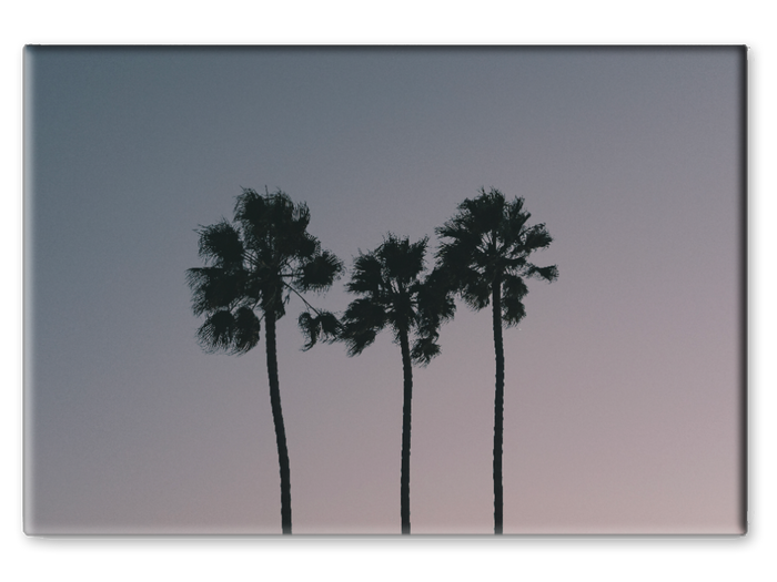 Three Palms at Dusk Magnet