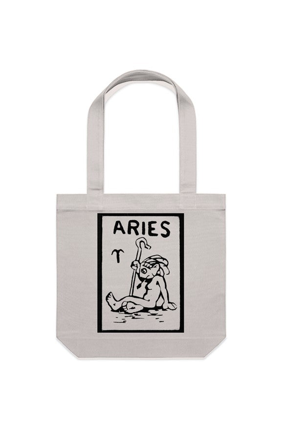 Aries Canvas Tote Bag