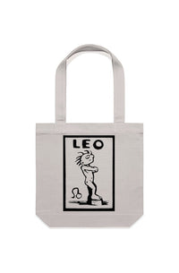 Leo Canvas Tote Bag