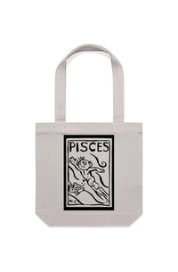 Pisces Canvas Tote Bag