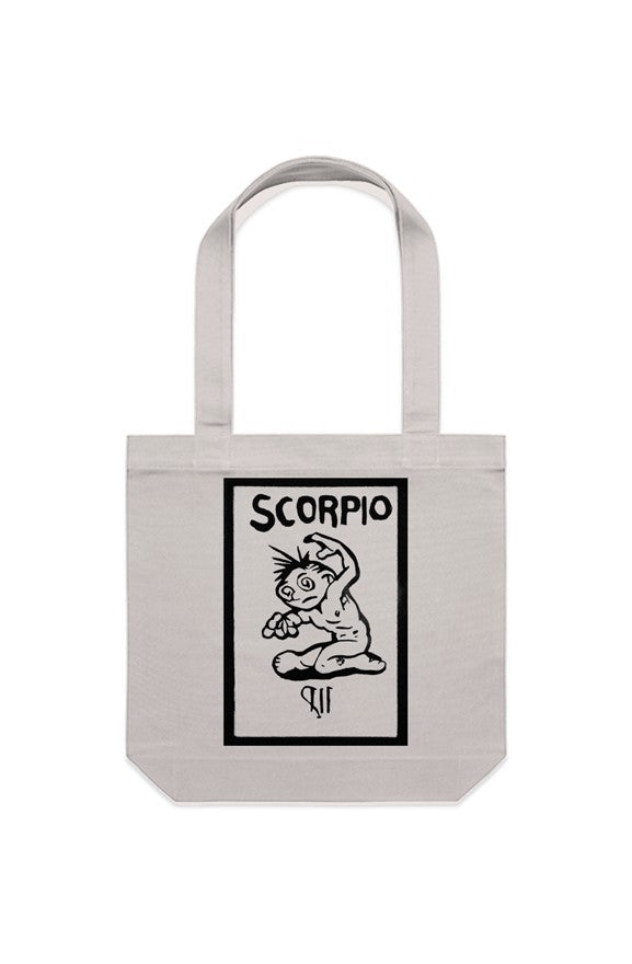 Scorpio Canvas Tote Bag