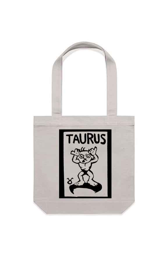 Taurus Canvas Tote Bag