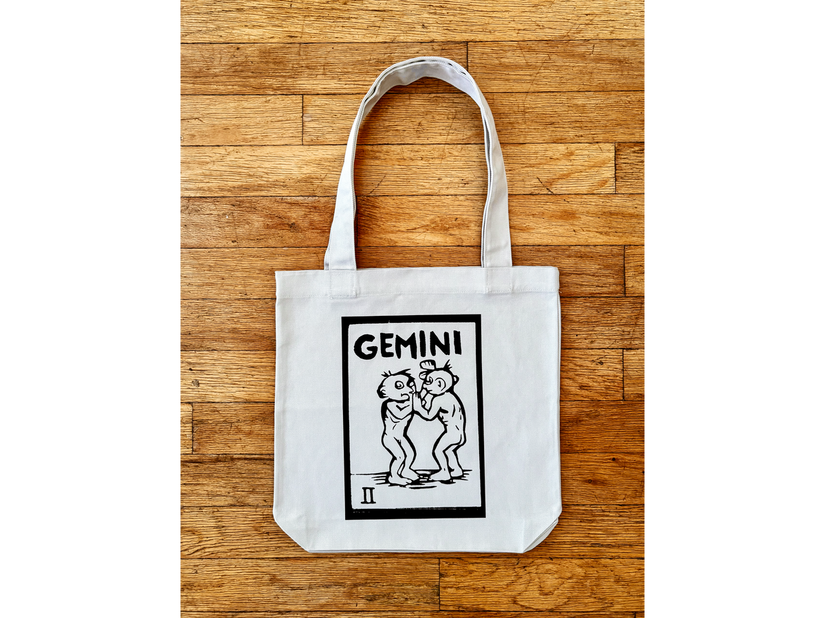 Gemini Canvas Tote Bag