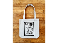 Gemini Canvas Tote Bag