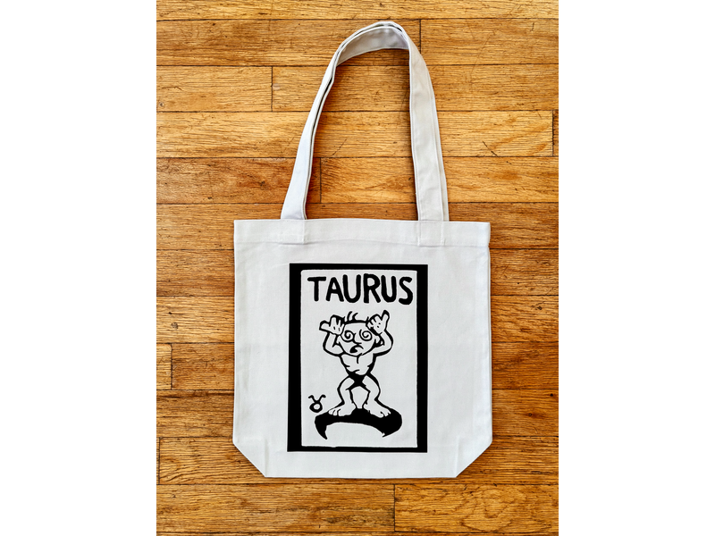 Taurus Canvas Tote Bag